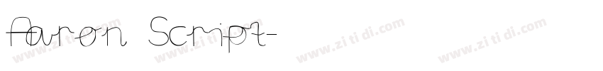 Aaron Script字体转换